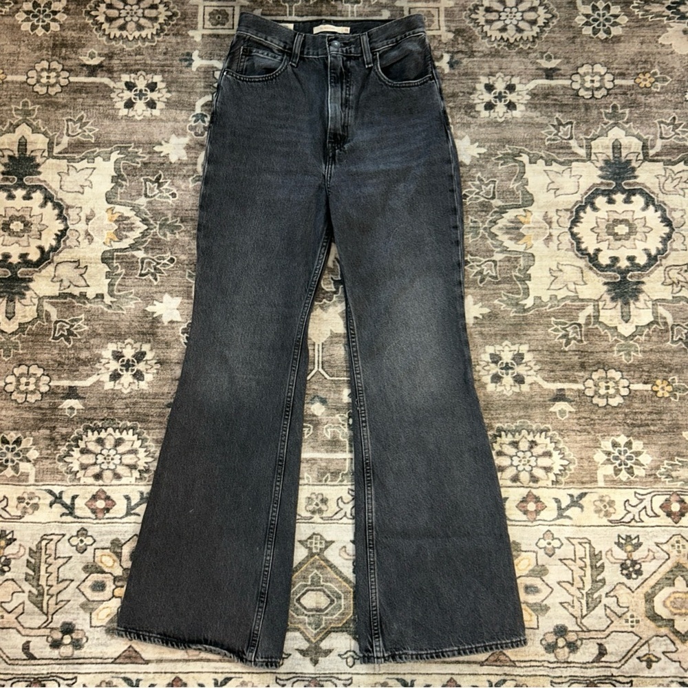 Levi's Dark Gray Flare BIG E  Women's Jeans